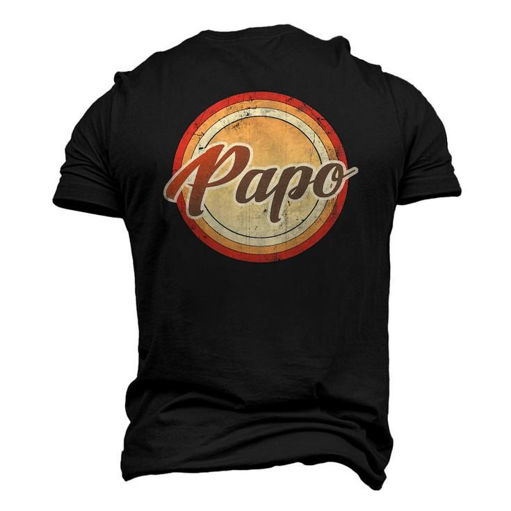 Graphic 365 Papo Vintage Retro Fathers Day Men Men's 3D T-Shirt Back Print