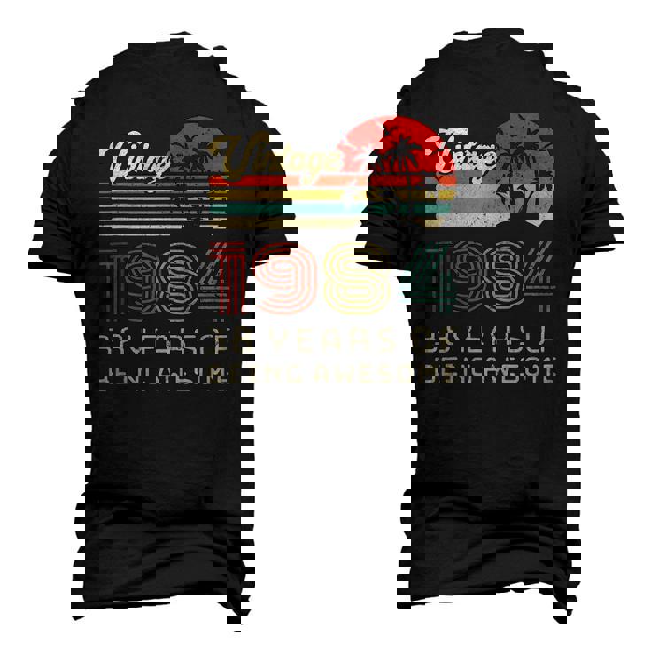 38 Years Old Birthday Vintage 1984 38Th Birthday Men's 3D T-Shirt Back Print