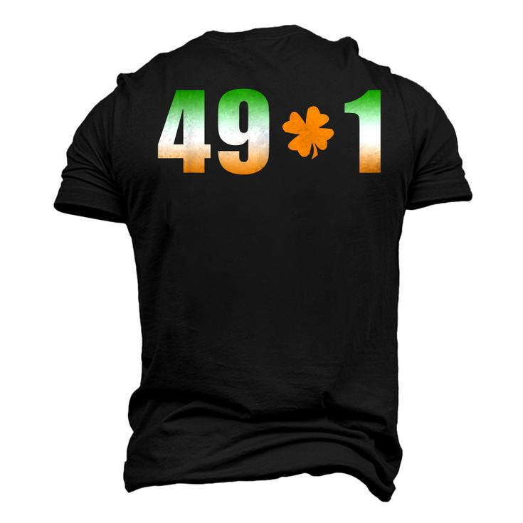 49-1 Irish Shamrock Boxing Fan Men's 3D T-shirt Back Print