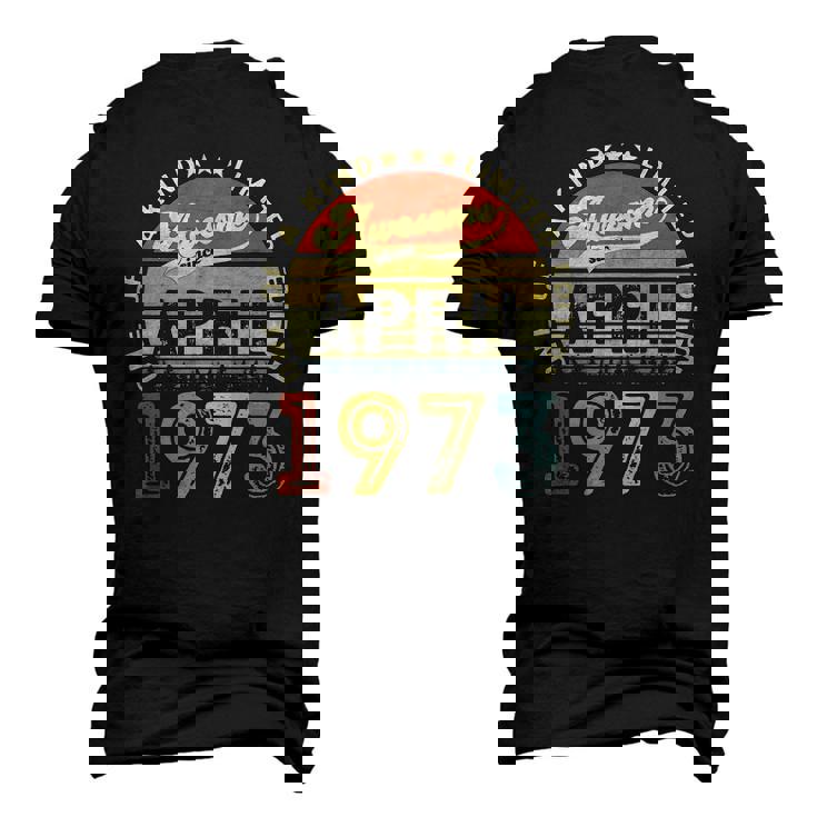 49 Years Old Birthday Awesome Since April 1973 49Th Birthday Men's 3D T-Shirt Back Print