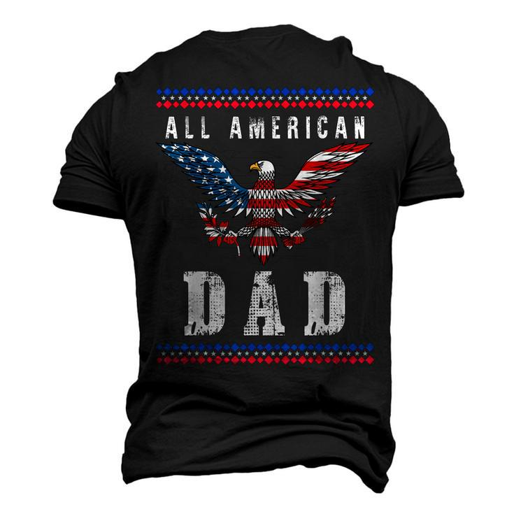 4Th Of July American Flag Dad Men's 3D T-shirt Back Print