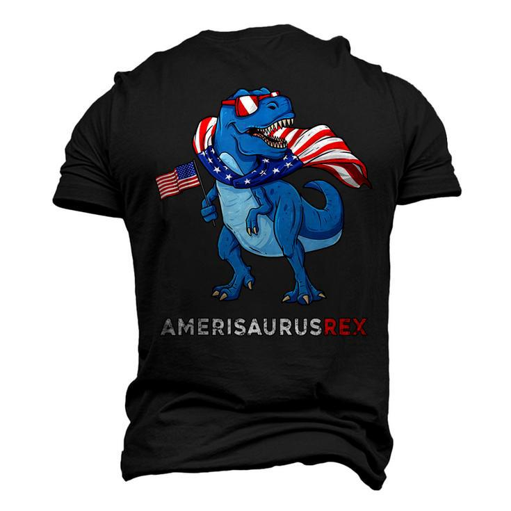 4Th Of July Amerisaurus T Rex Dinosaur Boys Kids Ns Men's 3D T-shirt Back Print