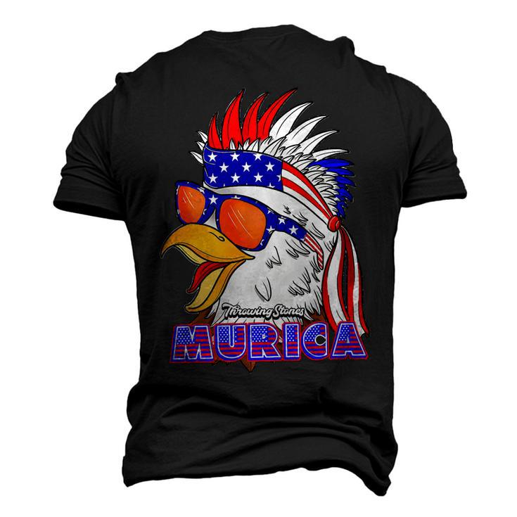 4Th July Amurica Throwing Stones Merch T-Shirt Men's 3D T-shirt Back Print