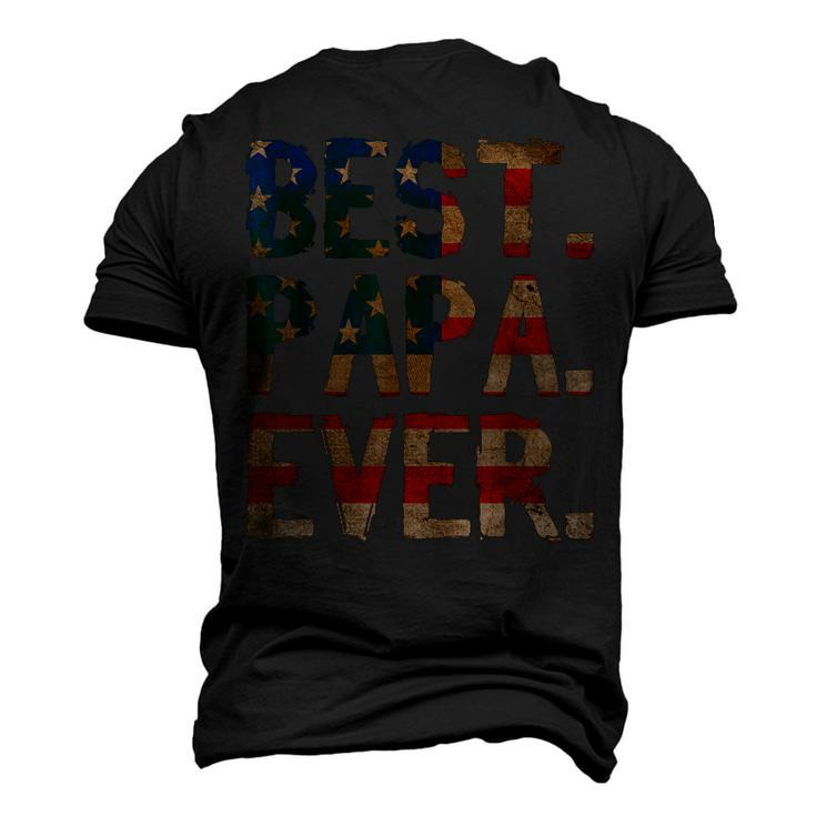 4Th Of July Fathers Day Usa Dad - Best Papa Ever Men's 3D T-shirt Back Print