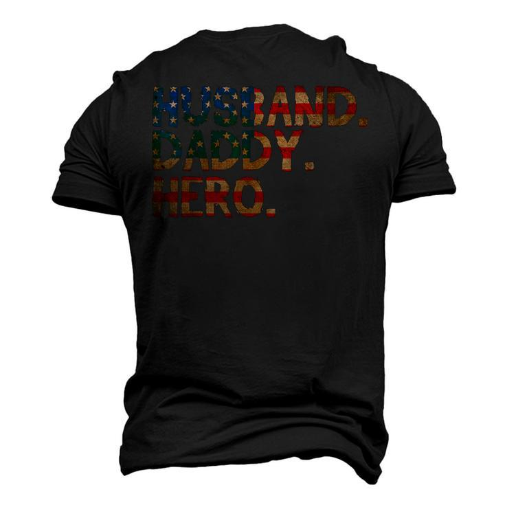 4Th Of July Fathers Day Usa Dad - Husband Daddy Hero Men's 3D T-shirt Back Print