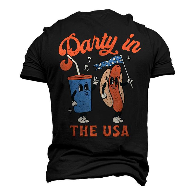4Th Of July For Hotdog Lover Party In The Usa Men's 3D T-Shirt Back Print