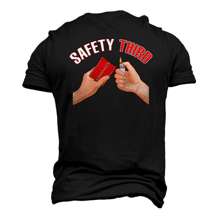 4Th Of July Patriotic Fireworks Safety Third Men's 3D T-Shirt Back Print