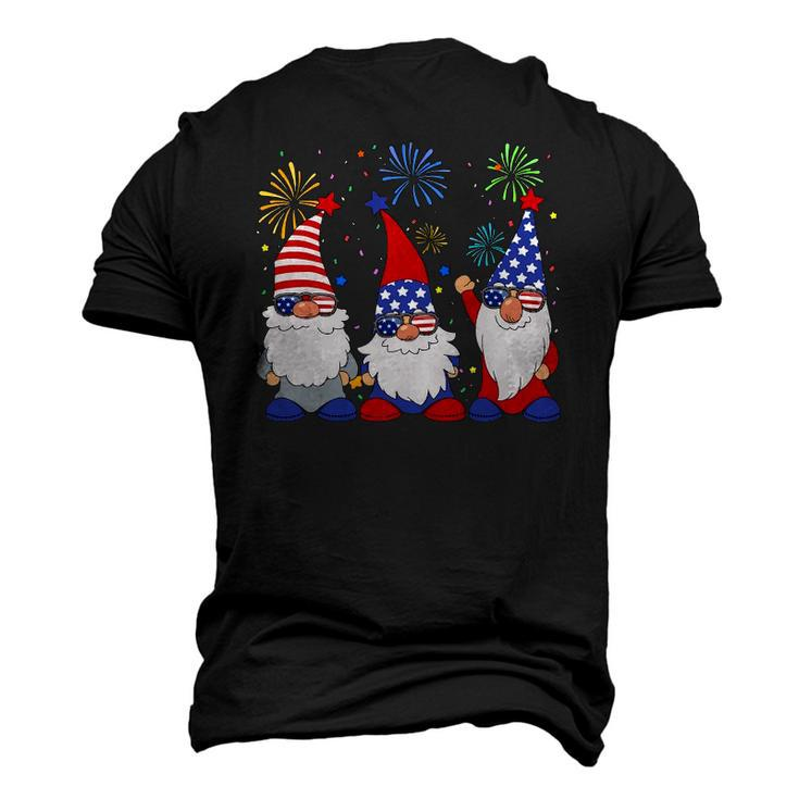 4Th Of July Patriotic Gnomes Sunglasses American Usa Men's 3D T-Shirt Back Print