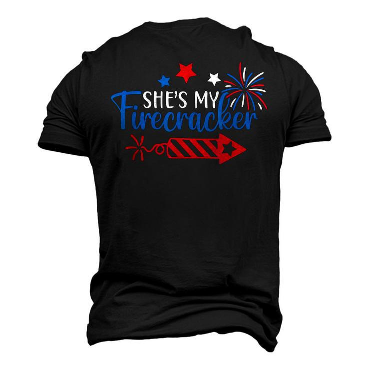4Th Of July She Is My Firework Patriotic Us Couples Men's 3D T-shirt Back Print
