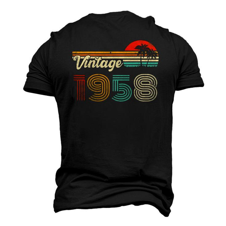 64 Years Old Vintage 1958 64Th Birthday Men's 3D T-Shirt Back Print
