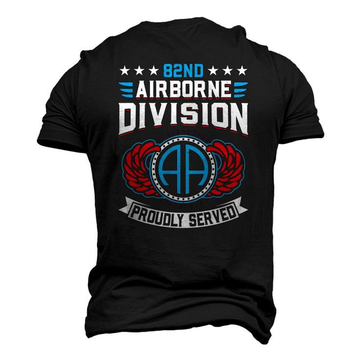 82Nd Airborne Division Proudly Served 21399 United States Army Men's 3D T-Shirt Back Print