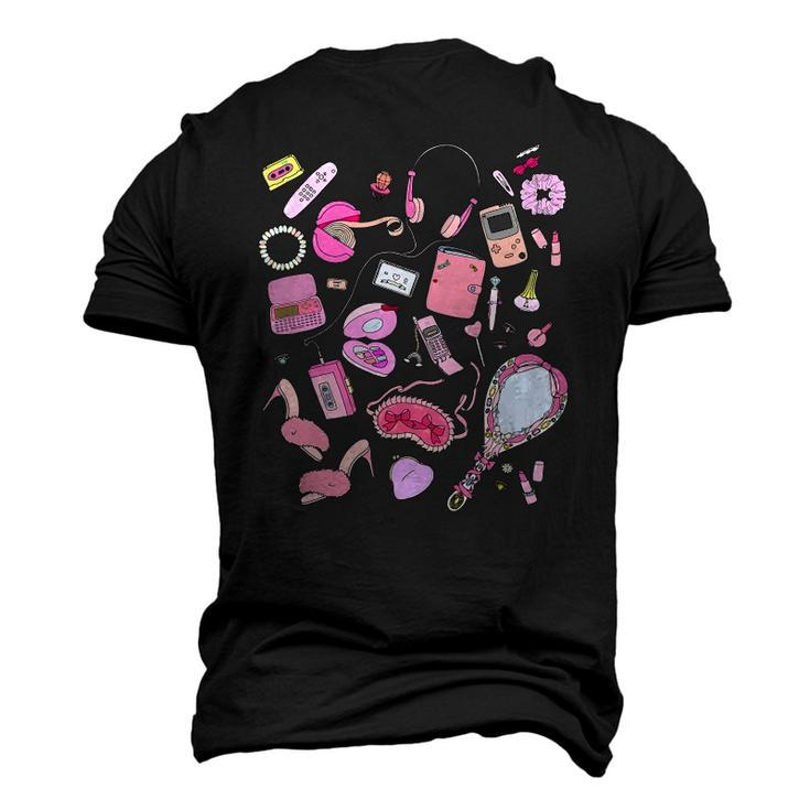 90S Styles Pink Nostalgia Graphic Men's 3D T-Shirt Back Print