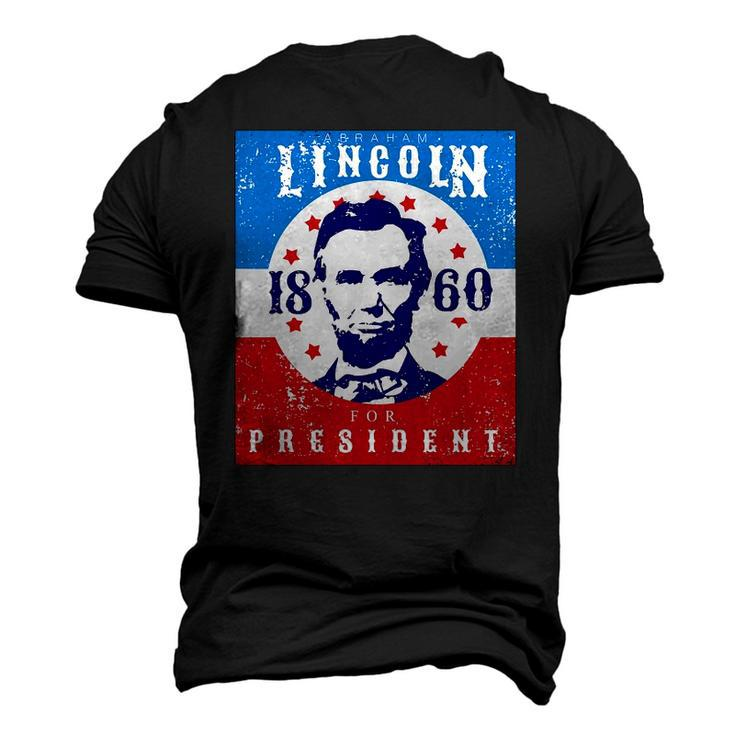 Abraham Lincoln 4Th Of July Usa For President 1860 Men's 3D T-Shirt Back Print