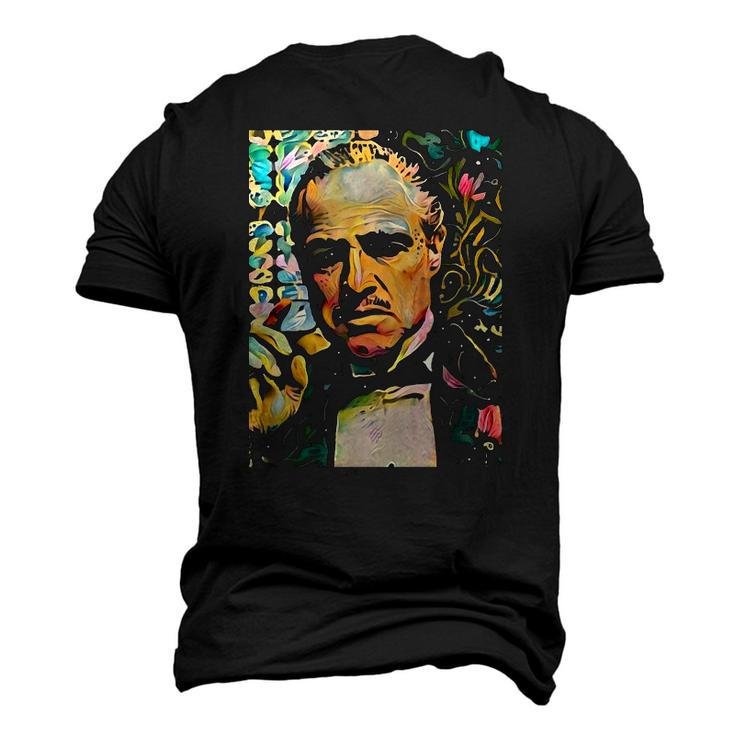 Abstract Of Godfather Classic Men's 3D T-Shirt Back Print
