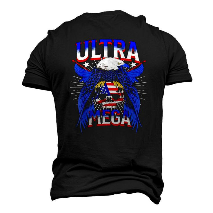 America Eagle Skull Ultra Mega The Great Maga King Ultra Mega Patriot Men's 3D T-Shirt Back Print