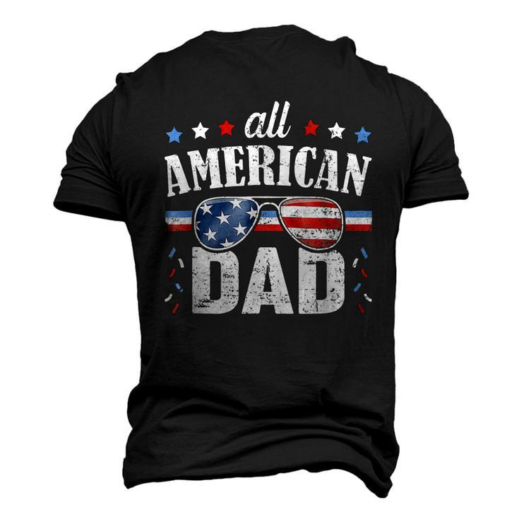 All American Dad 4Th Of July Fathers Day 2022 Men's 3D T-shirt Back Print