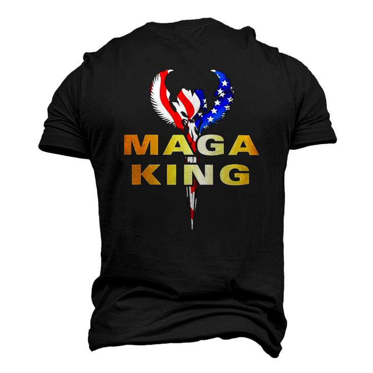 American Eagle Badge Maga King Men's 3D T-Shirt Back Print