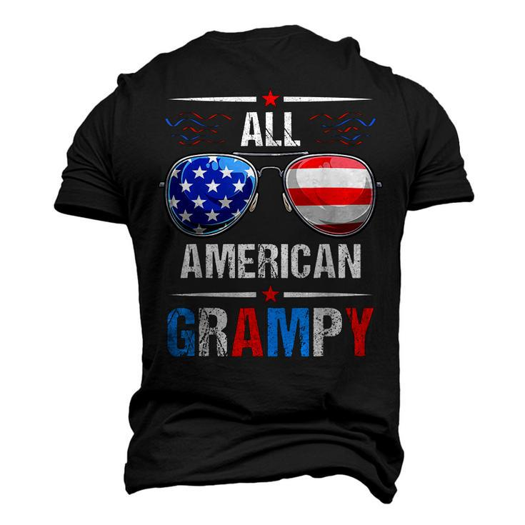 All American Flag Grampy July 4Th Sunglasses Usa Patriotic Men's 3D T-shirt Back Print