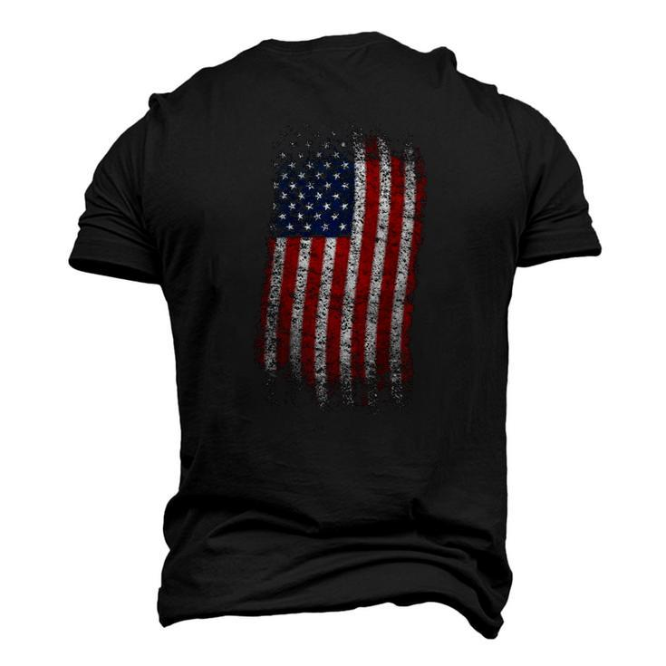 American Flag4th Of July Patriotic Usa Flag Men's 3D T-Shirt Back Print