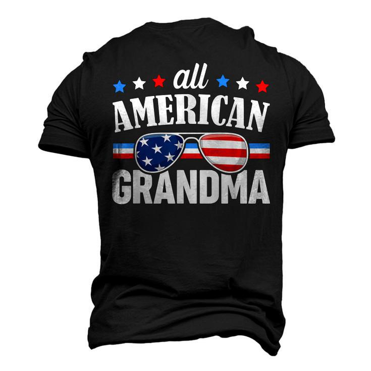 All American Grandma 4Th Of July Usa Family Matching Outfit Men's 3D T-shirt Back Print