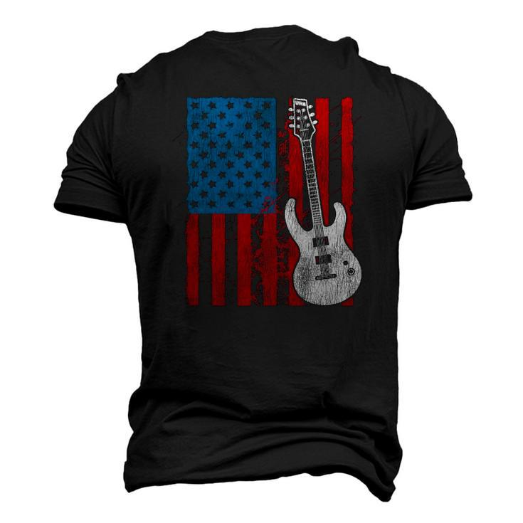 American Pride Guitar Player Guitar Men's 3D T-Shirt Back Print