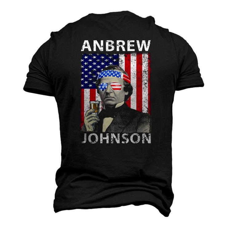 Anbrew Johnson 4Th July Andrew Johnson Drinking Party Men's 3D T-Shirt Back Print