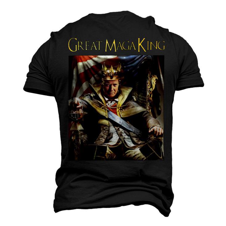 Anti Joe Biden Ultra Maga The Return Of The Great Maga King   Men's 3D Print Graphic Crewneck Short Sleeve T-shirt