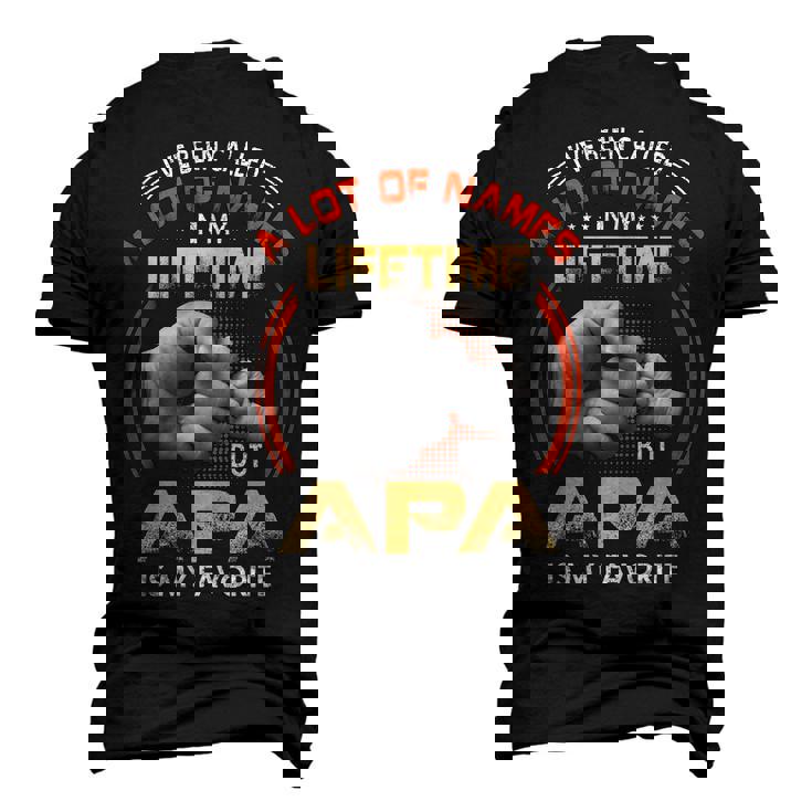 Apa Grandpa A Lot Of Name But Apa Is My Favorite Men's 3D T-shirt Back Print