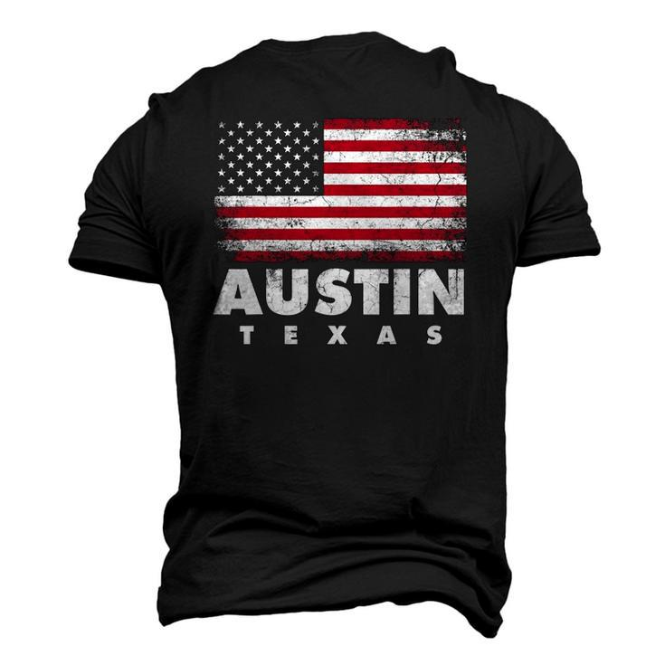 Austin Texas 4Th Of July American Flag Usa America Patriotic Men's 3D T-Shirt Back Print