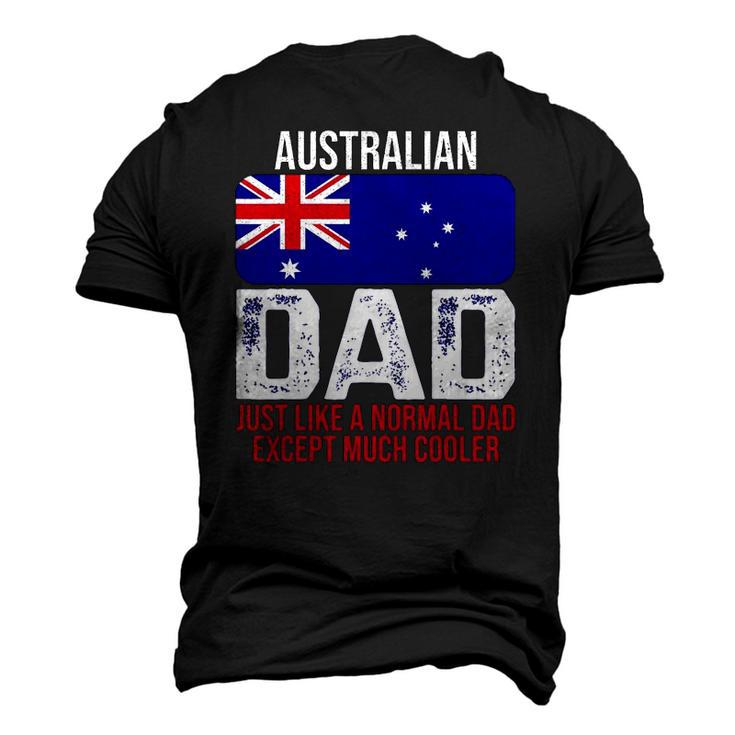 Mens Australian Dad Australia Flag For Fathers Day Men's 3D T-Shirt Back Print