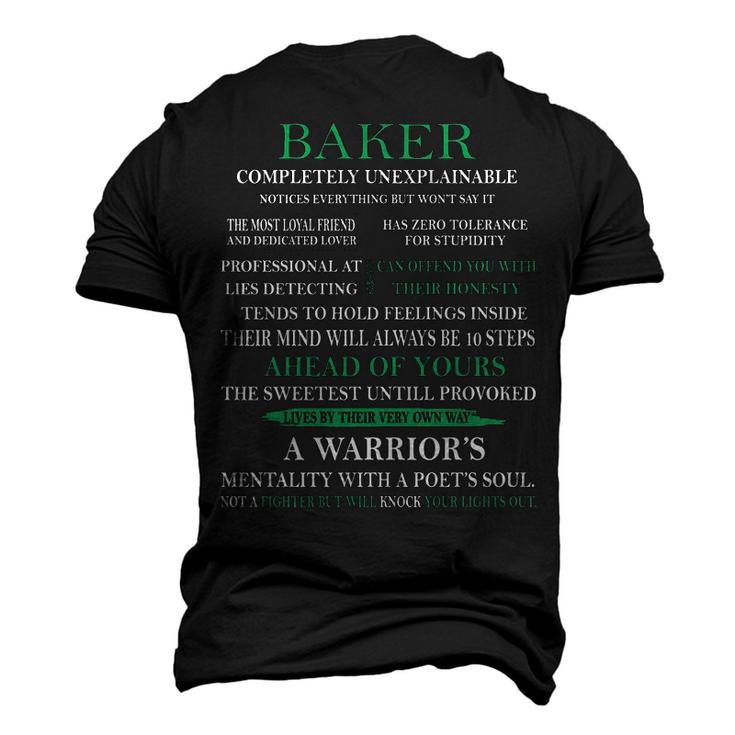 Baker Name Baker Completely Unexplainable Men's 3D T-shirt Back Print