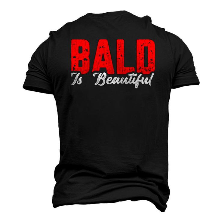 Mens Bald Beautiful Graphic Men's 3D T-Shirt Back Print
