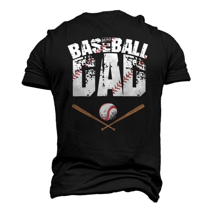 Baseball Dad Baseball Lover For Father Men's 3D T-Shirt Back Print