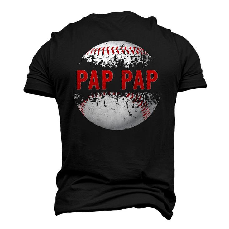 Baseball Softball Lover Ball Pap Pap Fathers Day Dad Papa Men's 3D T-Shirt Back Print