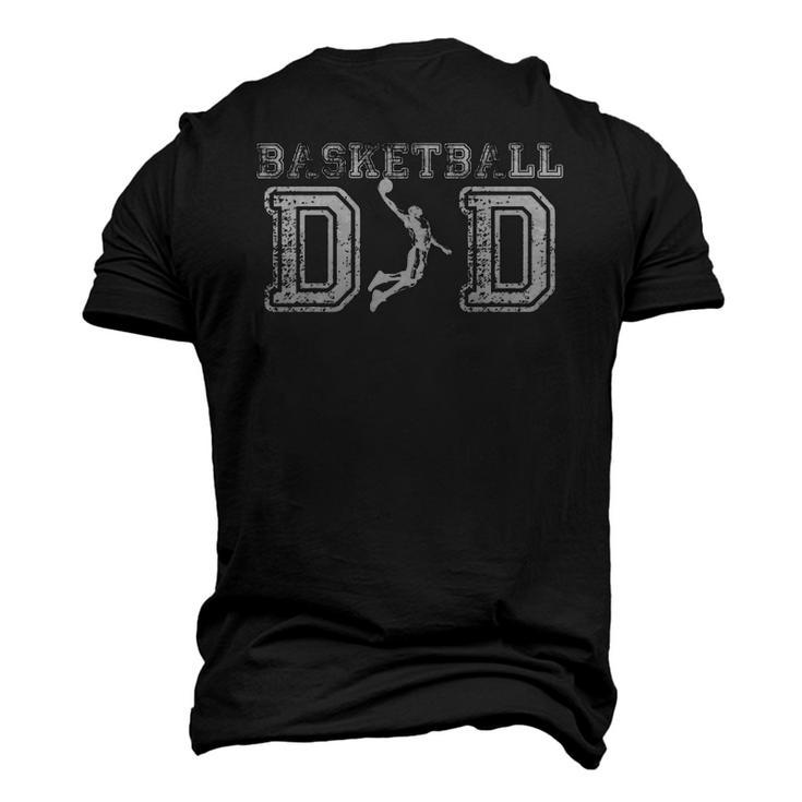 Basketball Dadfathers Day For Daddy Papa Father Men's 3D T-Shirt Back Print