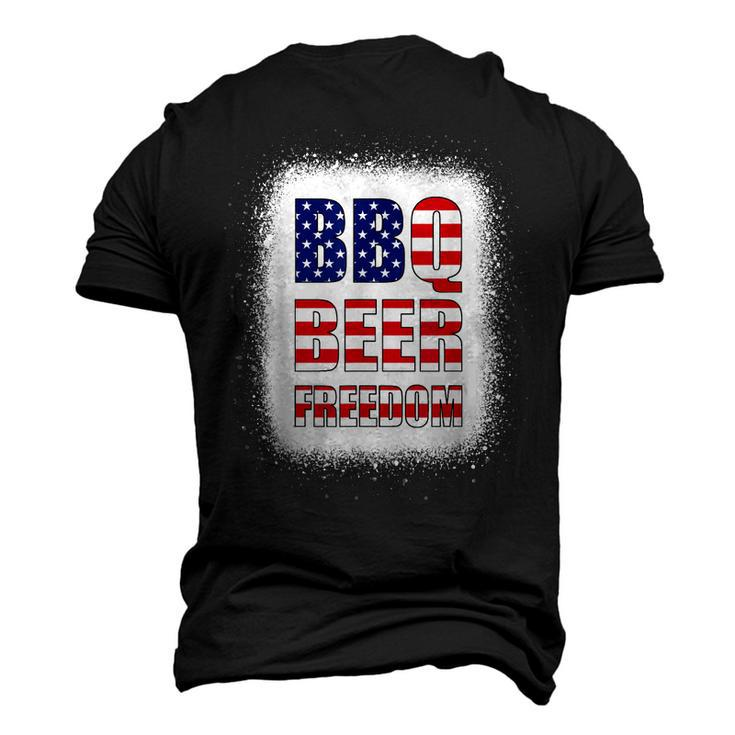 Bbq Beer Freedom America Usa Party 4Th Of July Summer Men's 3D T-shirt Back Print