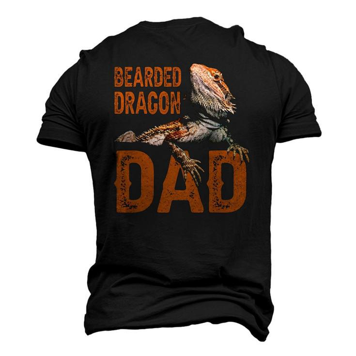 Bearded Dragon Dad Bearded Dragon Papa Father Men's 3D T-Shirt Back Print