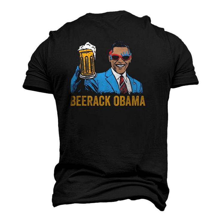 Beerack Obama Drinking Beer 4Th Of July Men's 3D T-Shirt Back Print