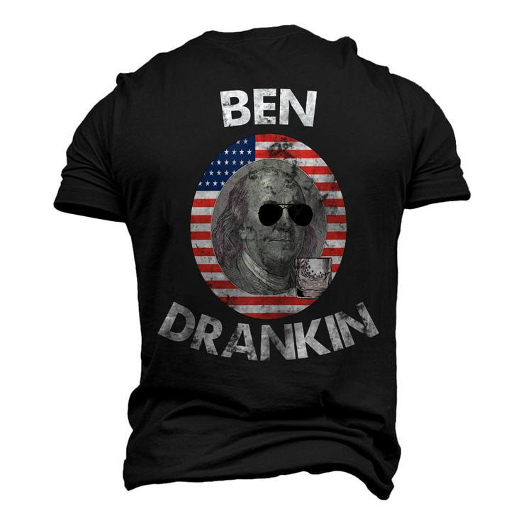 Ben Drankin 4Th Of July Beer Party Men's 3D T-shirt Back Print