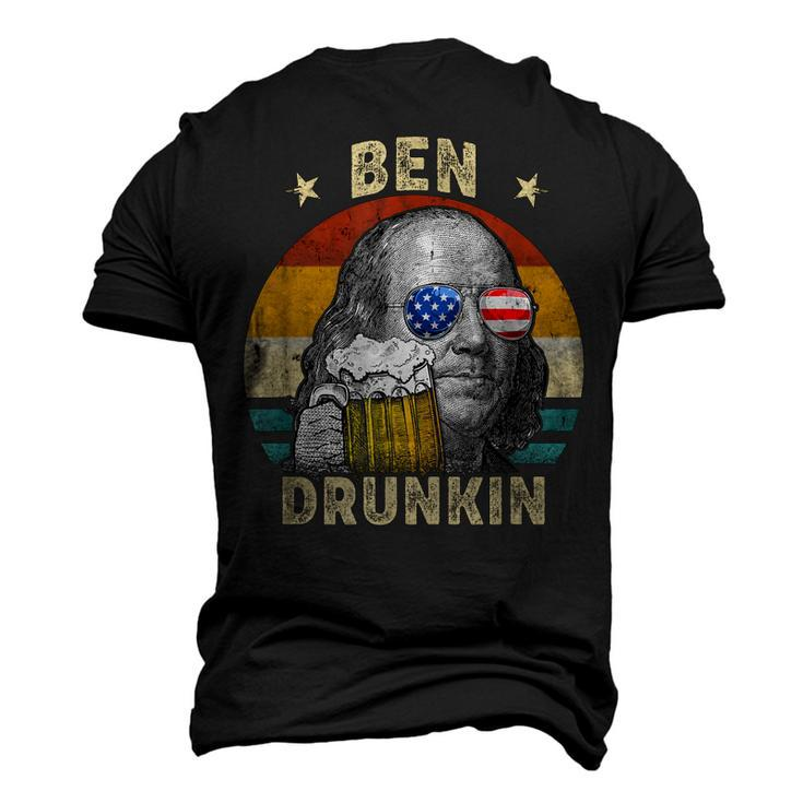 Ben Drankin Drunking 4Th Of July Beer Men Woman V2 Men's 3D T-shirt Back Print