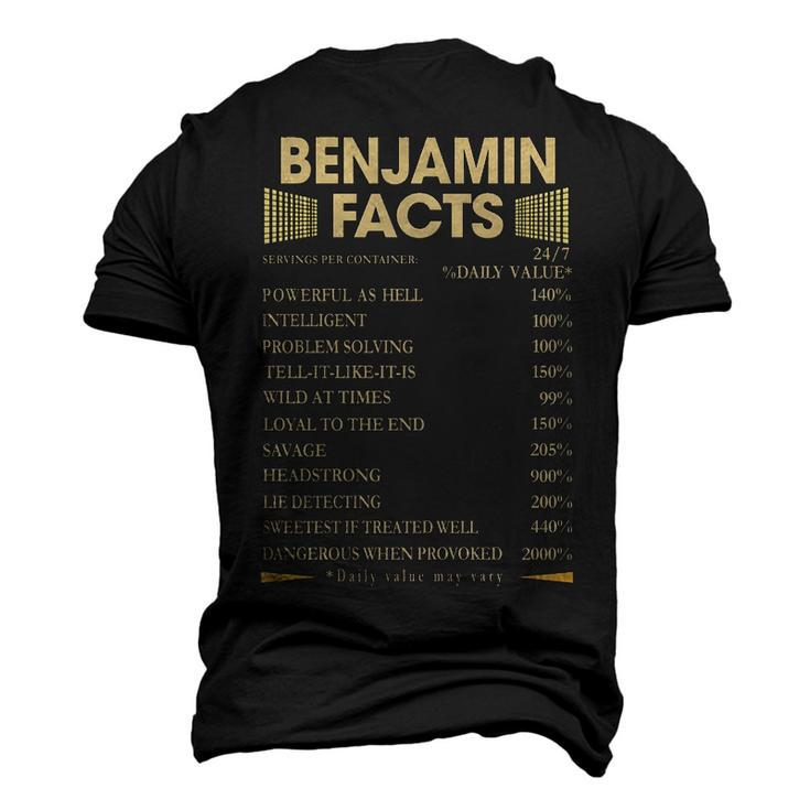 Benjamin Name Benjamin Facts Men's 3D T-shirt Back Print