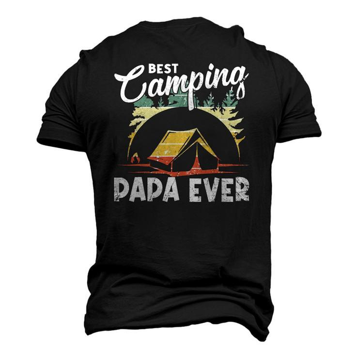 Best Camping Papa Ever Vintage Camper Men's 3D T-Shirt Back Print
