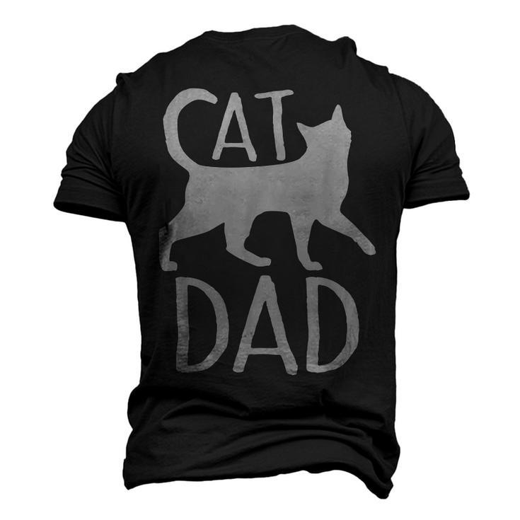 Best Cat Dad Fathers Day Kitty Daddy Papa Christmas V3 Men's 3D T-shirt Back Print