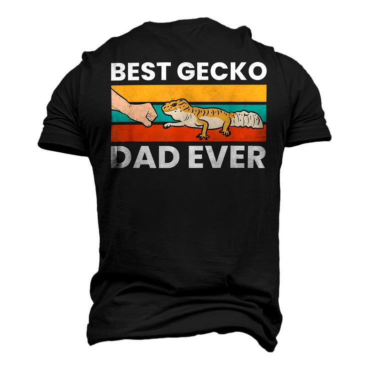 Best Gecko Dad Ever Lizard Leopard Gecko Men's 3D Print Graphic Crewneck Short Sleeve T-shirt