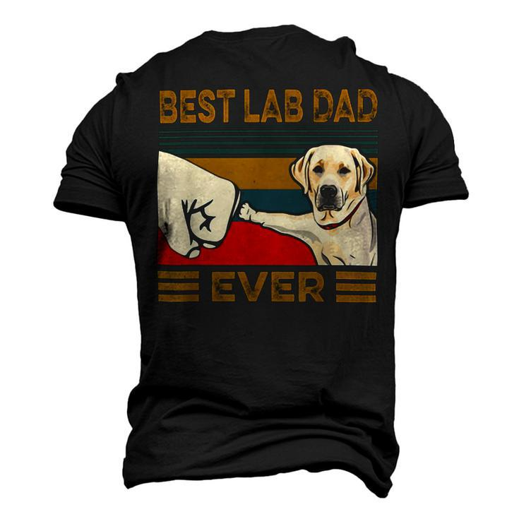 Best Lab Dad Ever Retro Vintage Men's 3D Print Graphic Crewneck Short Sleeve T-shirt
