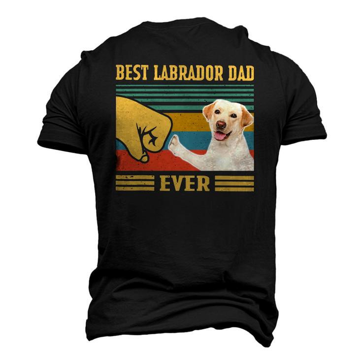 Best Labrador Dad Ever Vintage Fathers Day Christmas Men's 3D T-Shirt Back Print