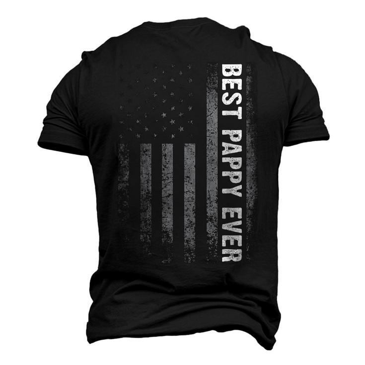 Best Pappy Ever Vintage American Flag Fathers Day Christmas Men's 3D T-shirt Back Print
