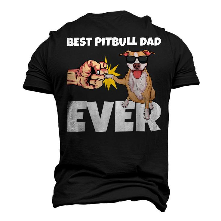 Best Pitbull Dad Ever Dog Owner Funny Pitbull Men's 3D Print Graphic Crewneck Short Sleeve T-shirt