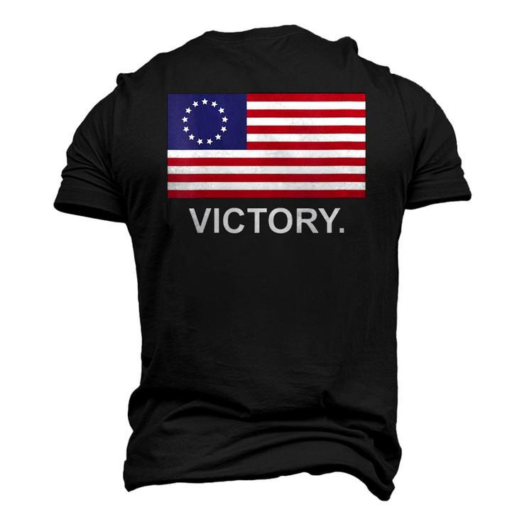 Womens Betsy Ross American Flag Victory Revolutionary War V-Neck Men's 3D T-Shirt Back Print