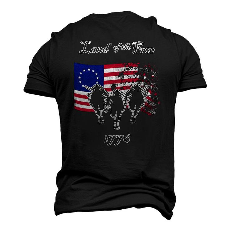 Betsy Ross Flag Land Of The Free Women Men Patriotic Men's 3D T-Shirt Back Print